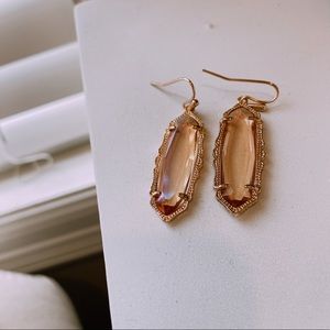 Pink iridescent Kendra Scott earrings